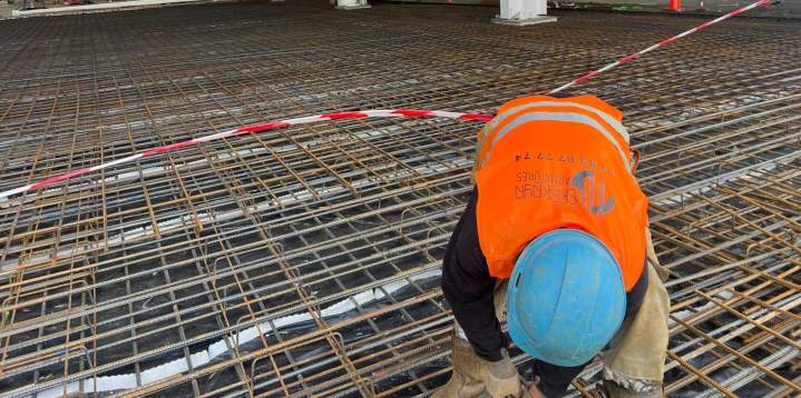 Infrastructure métallique pour béton armé