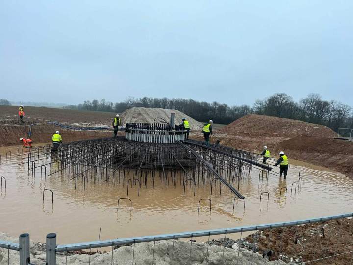 Structure porteuse métallique pour béton armé